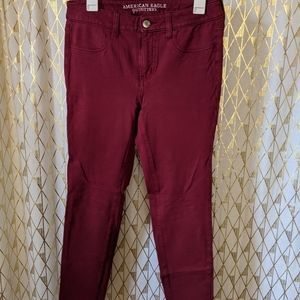 Red/maroon jeggings